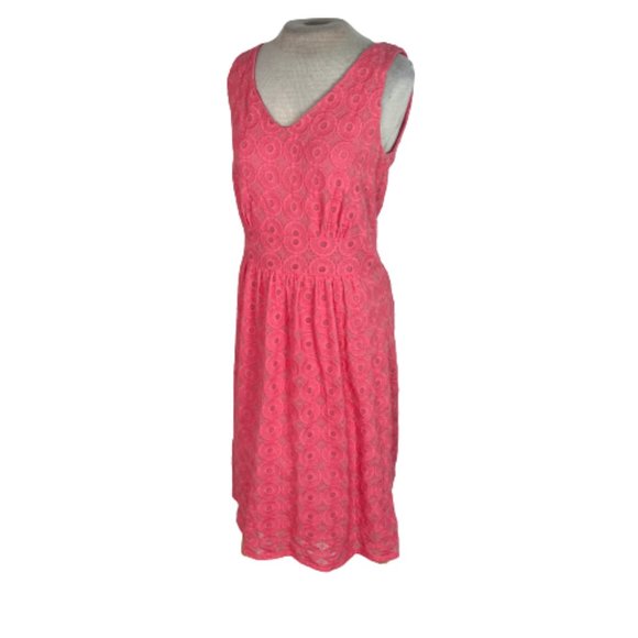 Banana Republic Dresses & Skirts - Banana Republic Mad Men Lace Midi Dress Pink Size 8